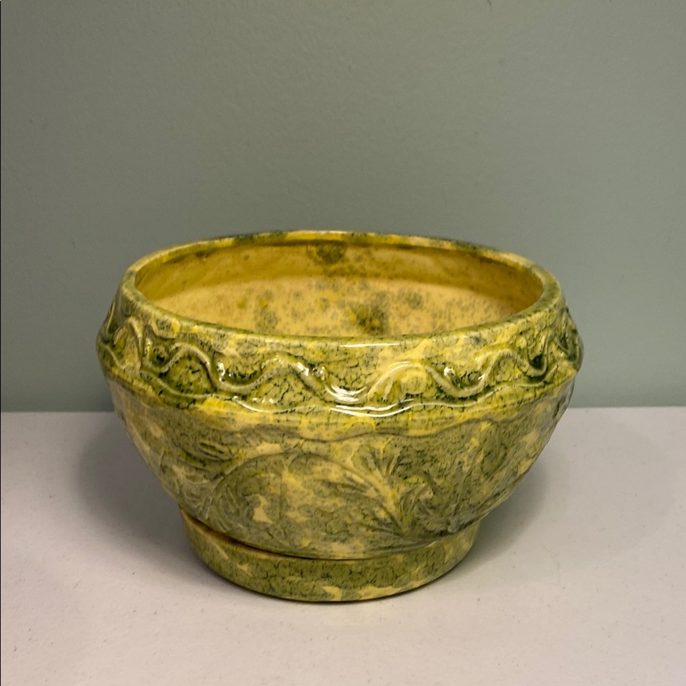 Vintage Arnels Green Ceramic Planter